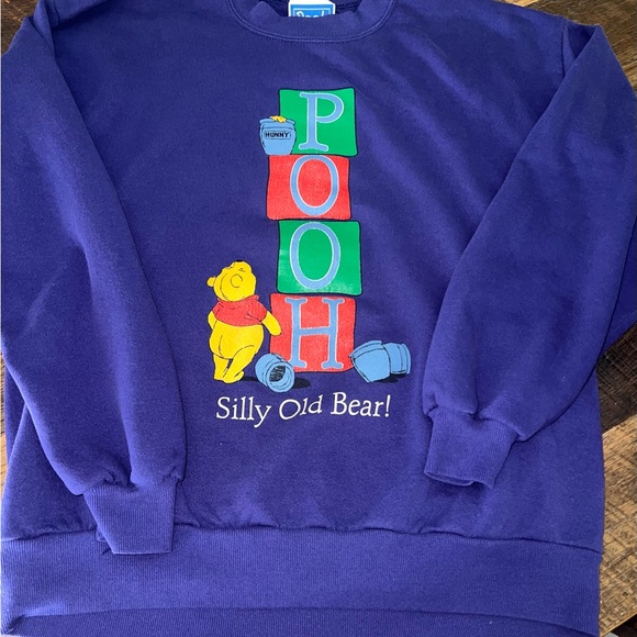Vintage Disney Winnie the Pooh Sweatshirt - Purple - Picture 2 of 4